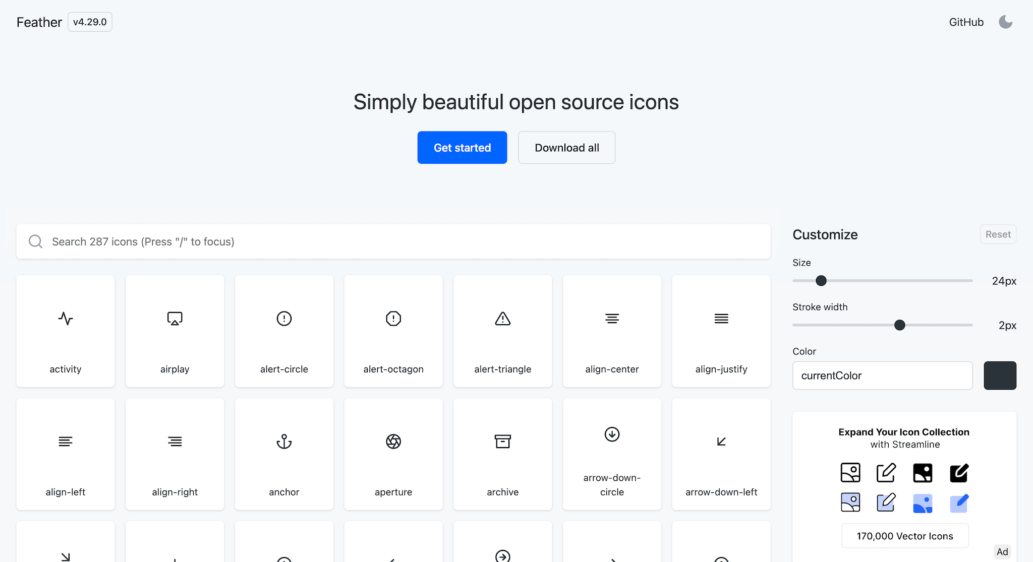 Feather Icons