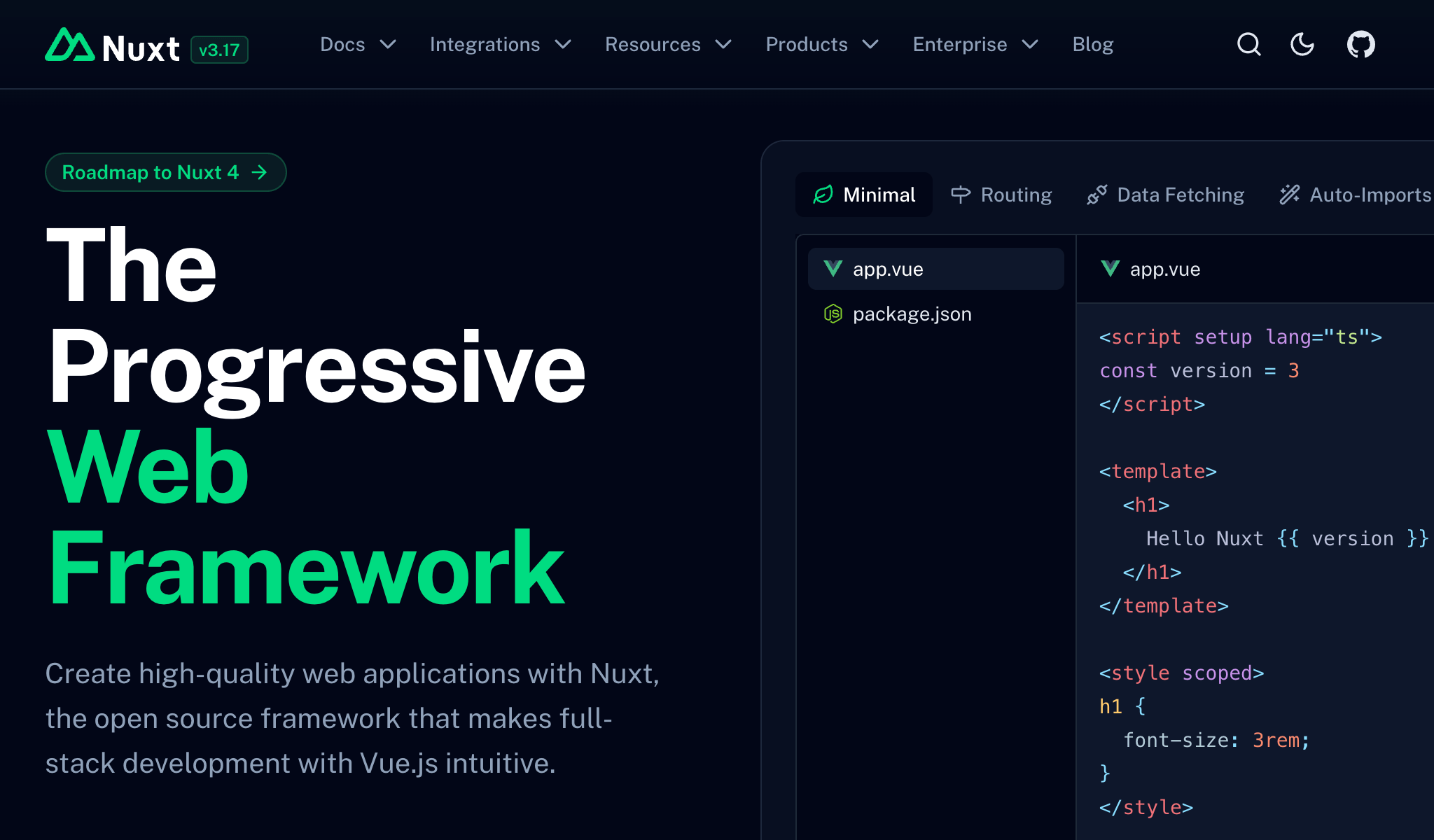Nuxt.js Framework