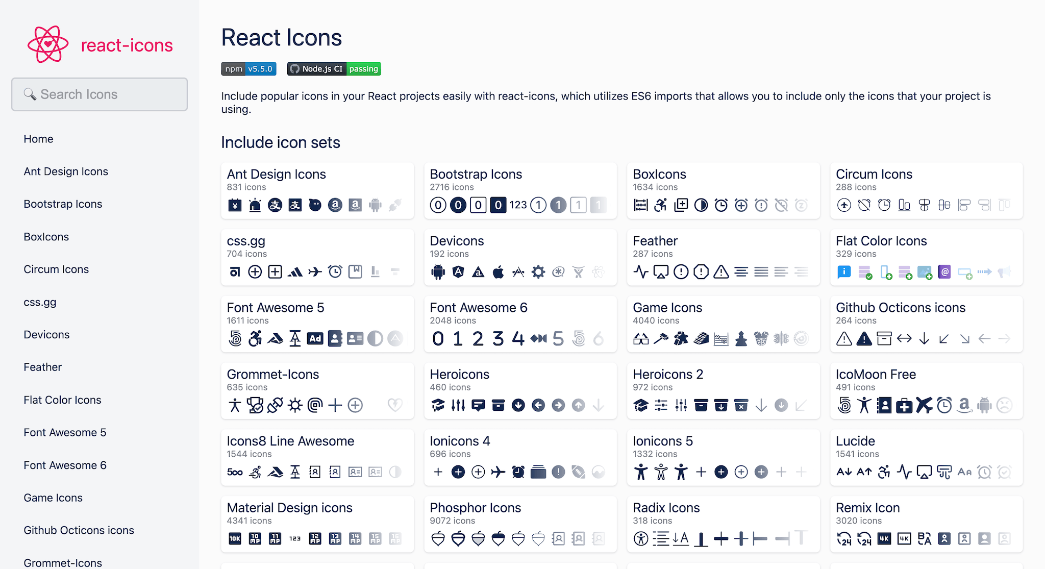 React Icons